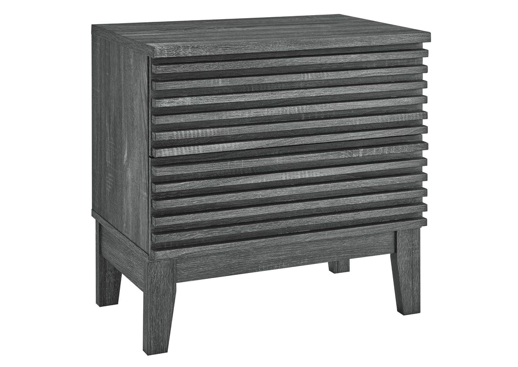 MOD-6964-CHA Render Two-Drawer Nightstand By Modway