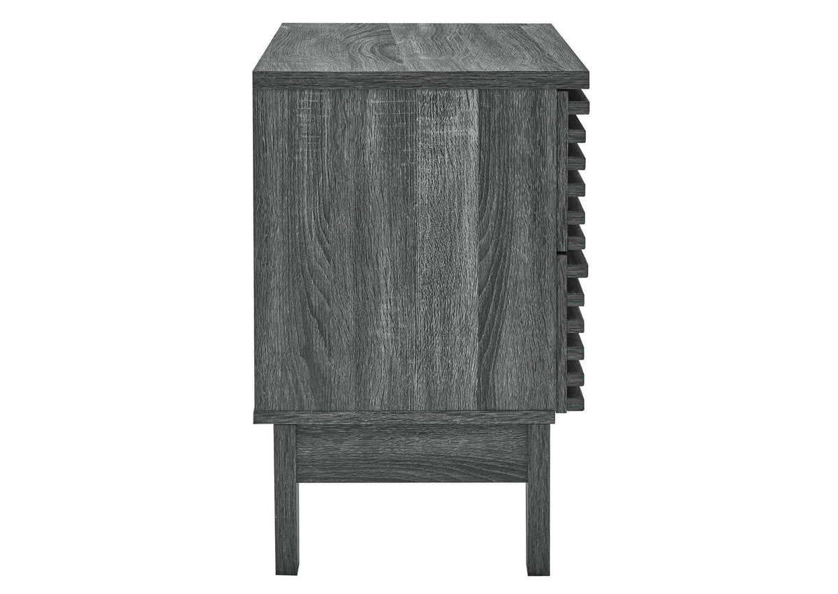 MOD-6964-CHA Render Two-Drawer Nightstand By Modway