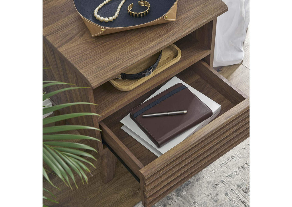 MOD-7070-WAL Render Nightstand By Modway