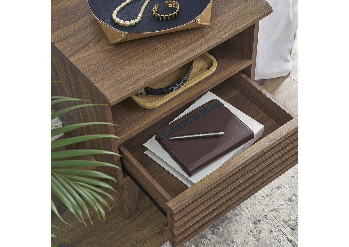 MOD-7070-WAL Render Nightstand By Modway