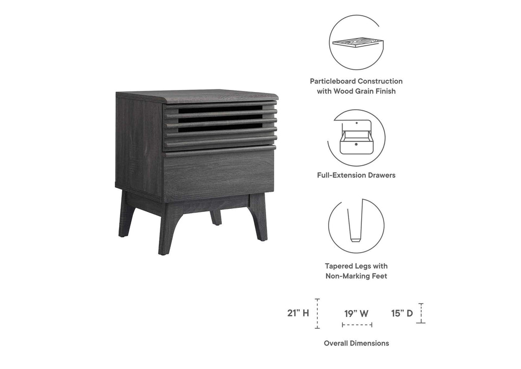 MOD-7071-CHA Render Nightstand By Modway