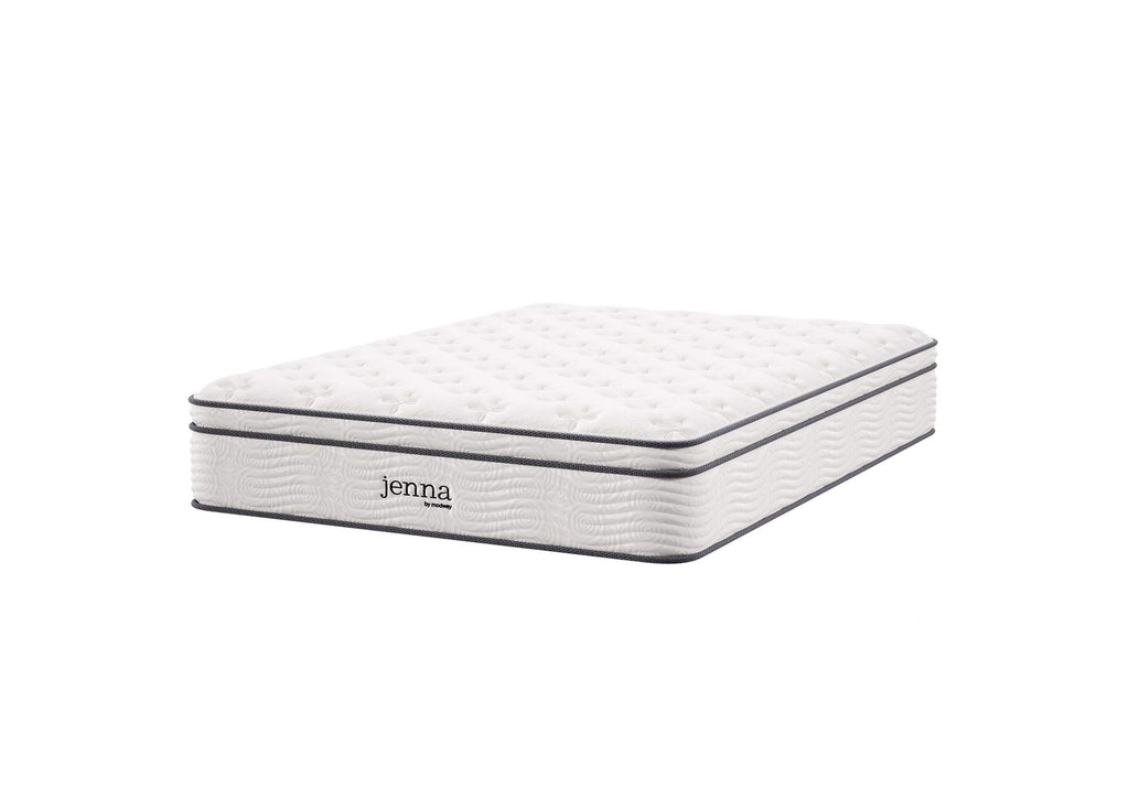 MOD-7088-WHI Jenna 12" Innerspring And Foam Full Mattress By Modway