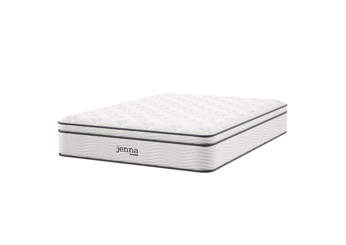 MOD-7088-WHI Jenna 12" Innerspring And Foam Full Mattress By Modway