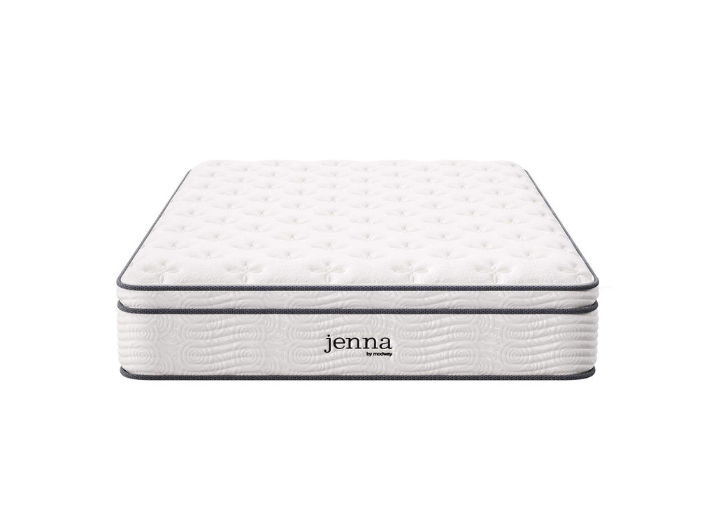 MOD-7088-WHI Jenna 12" Innerspring And Foam Full Mattress By Modway