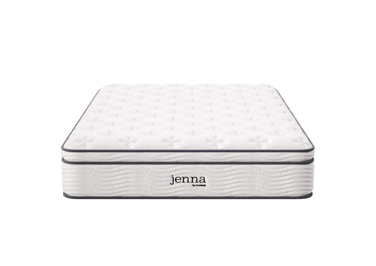 MOD-7088-WHI Jenna 12" Innerspring And Foam Full Mattress By Modway