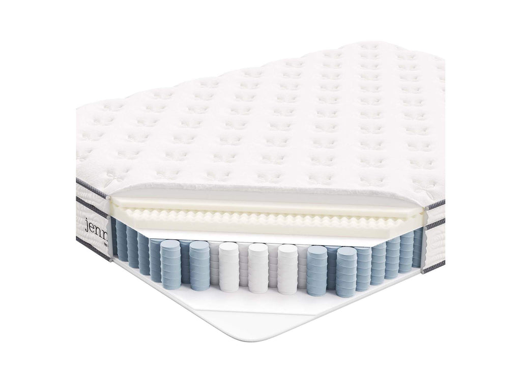 MOD-7089-WHI Jenna 12" Innerspring And Foam Queen Mattress By Modway