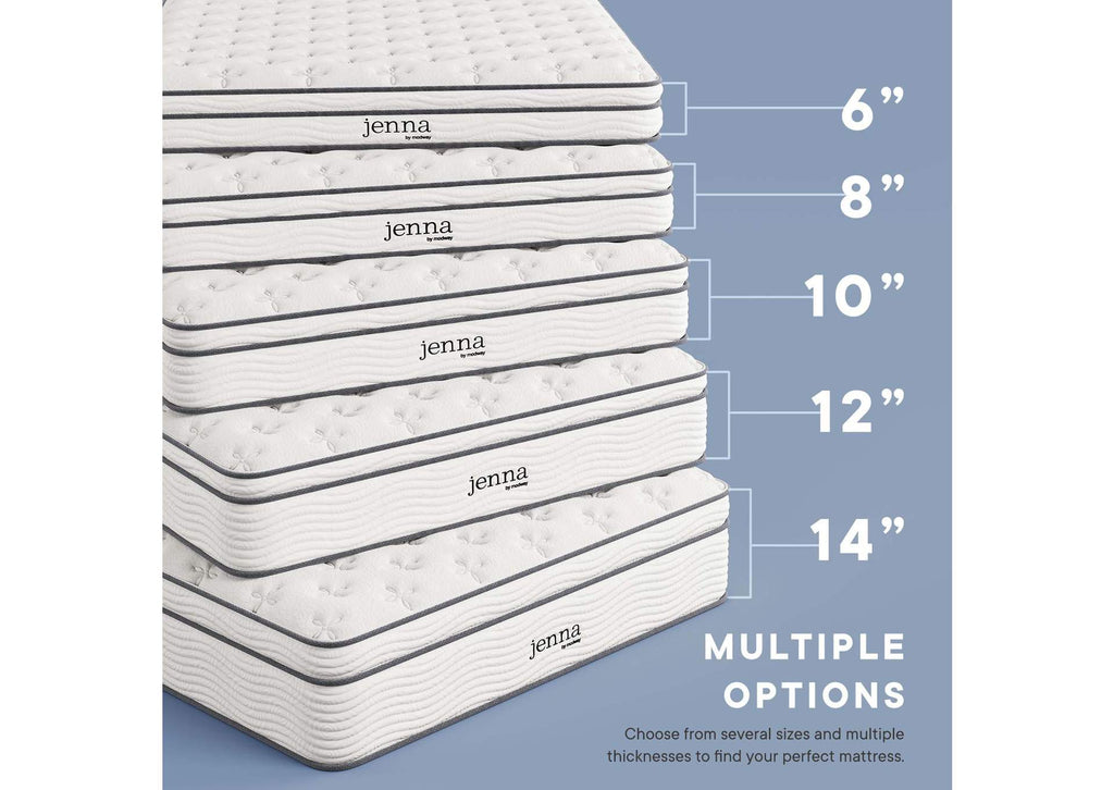 MOD-7090-WHI Jenna 12" Innerspring And Foam King Mattress By Modway