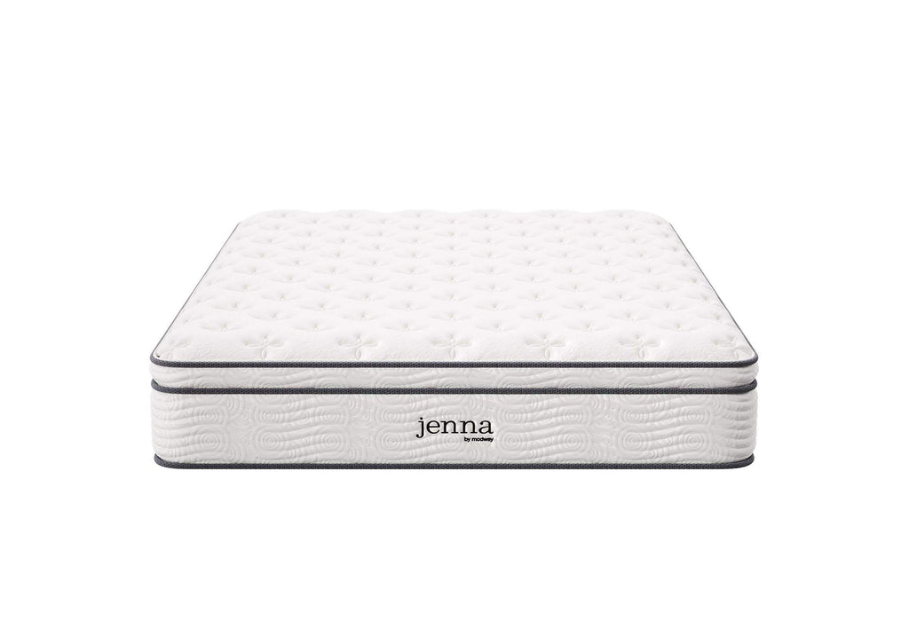 MOD-7090-WHI Jenna 12" Innerspring And Foam King Mattress By Modway