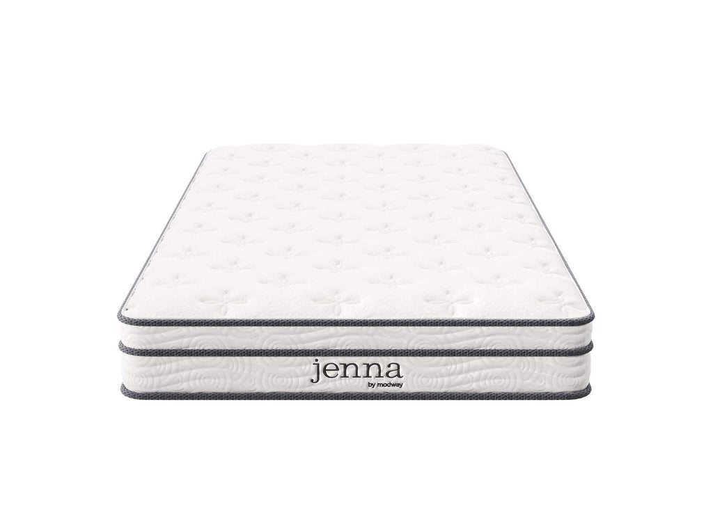 MOD-7093-WHI Jenna 6" Innerspring And Foam Twin Mattress By Modway
