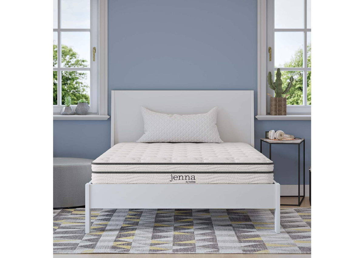 MOD-7094-WHI Jenna 6" Innerspring And Foam Full Mattress By Modway