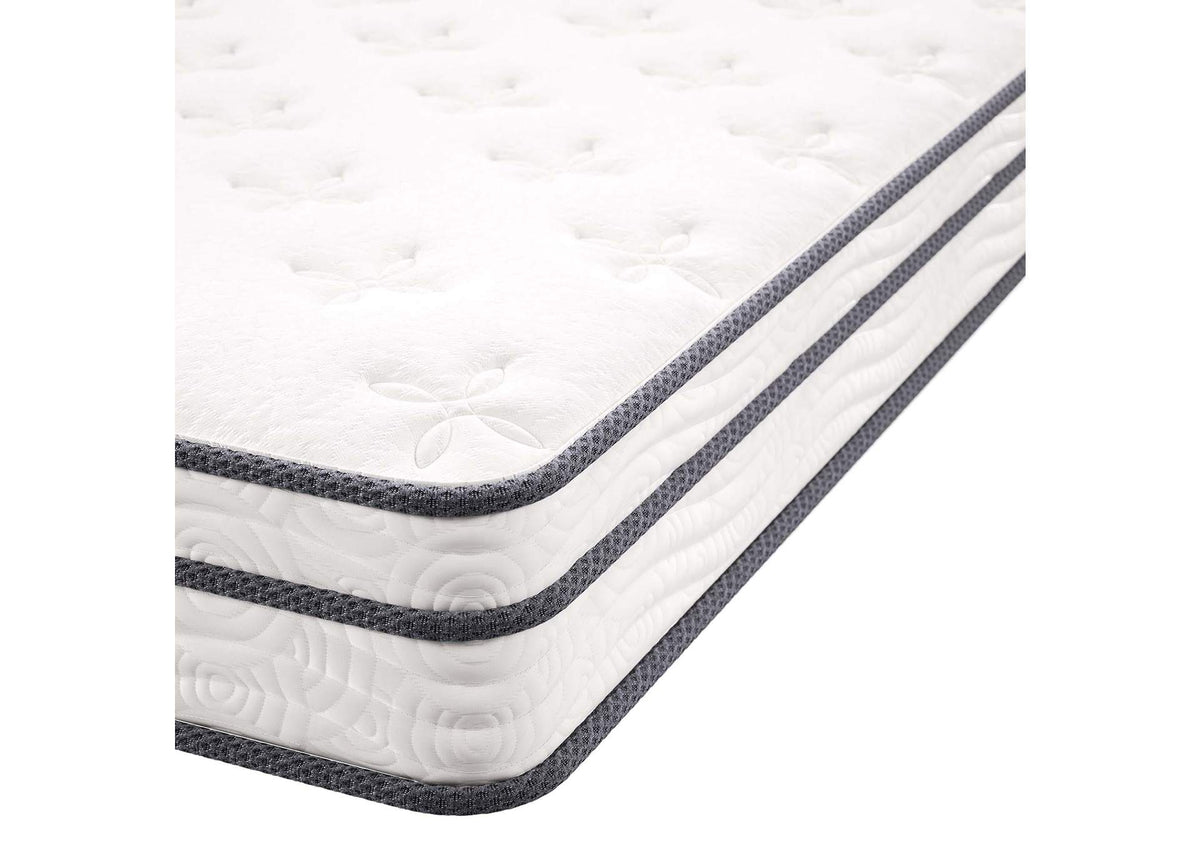MOD-7095-WHI Jenna 6" Innerspring And Foam Queen Mattress By Modway