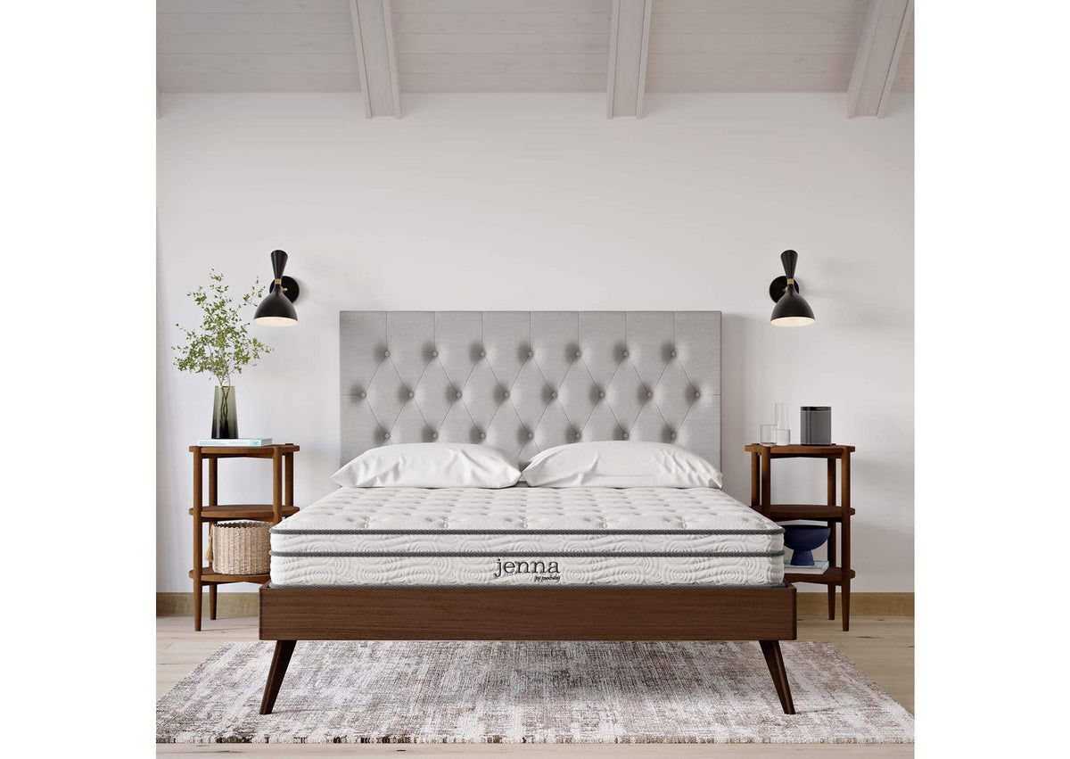 MOD-7096-WHI Jenna 6" Innerspring And Foam King Mattress By Modway
