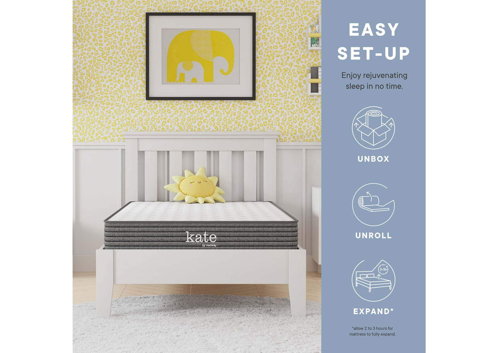 MOD-7097-WHI Kate 6" Narrow Twin Mattress By Modway