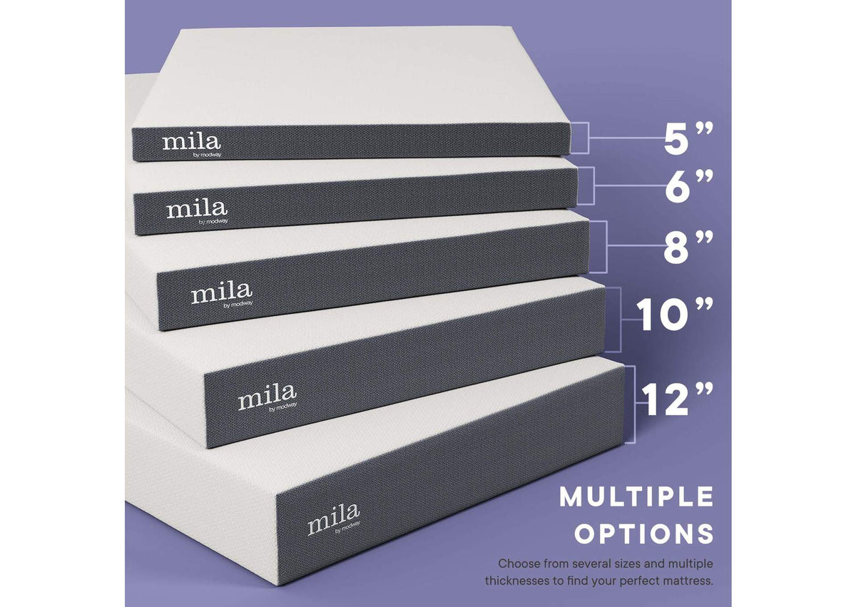 MOD-7099-WHI Mila 5 Inch Twin Mattress By Modway