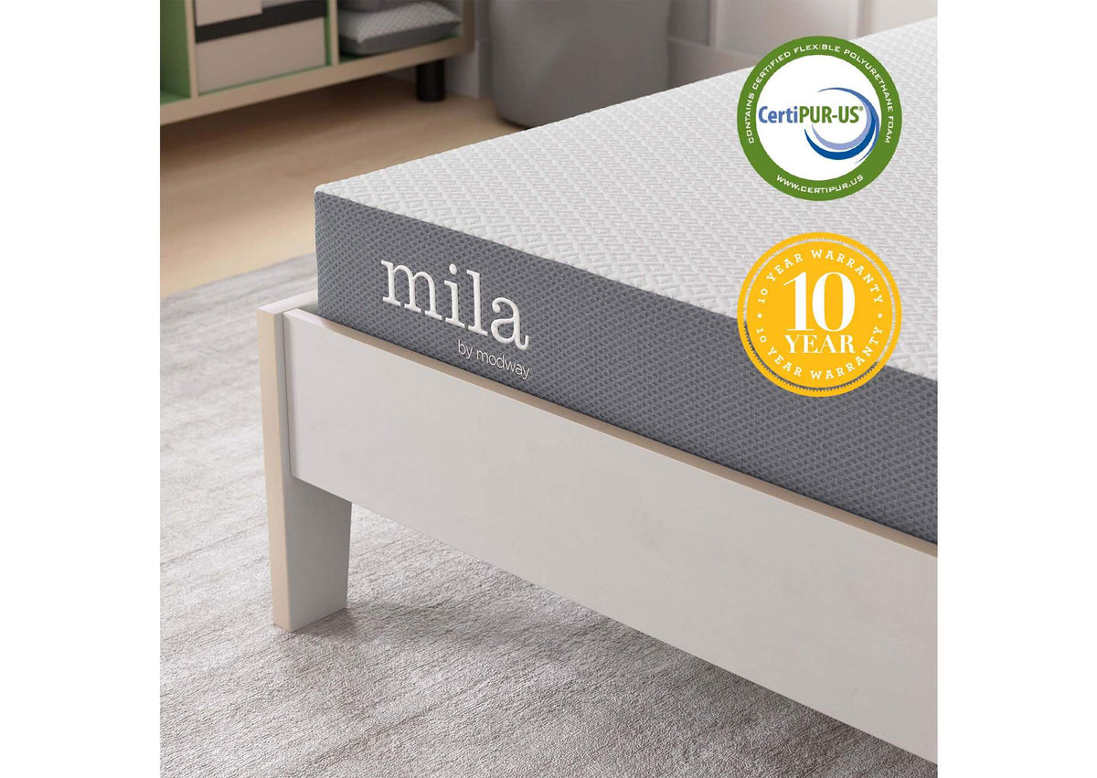 MOD-7099-WHI Mila 5 Inch Twin Mattress By Modway