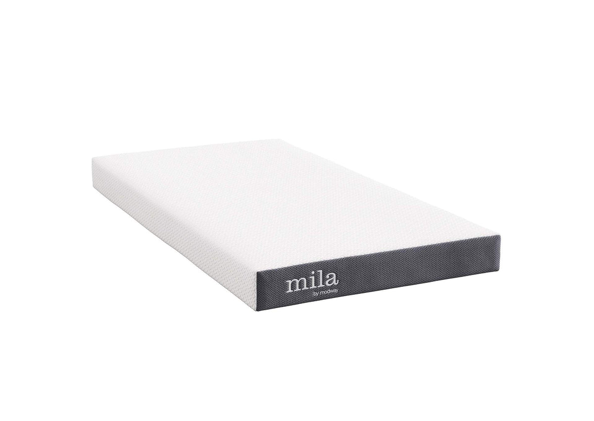 MOD-7099-WHI Mila 5 Inch Twin Mattress By Modway