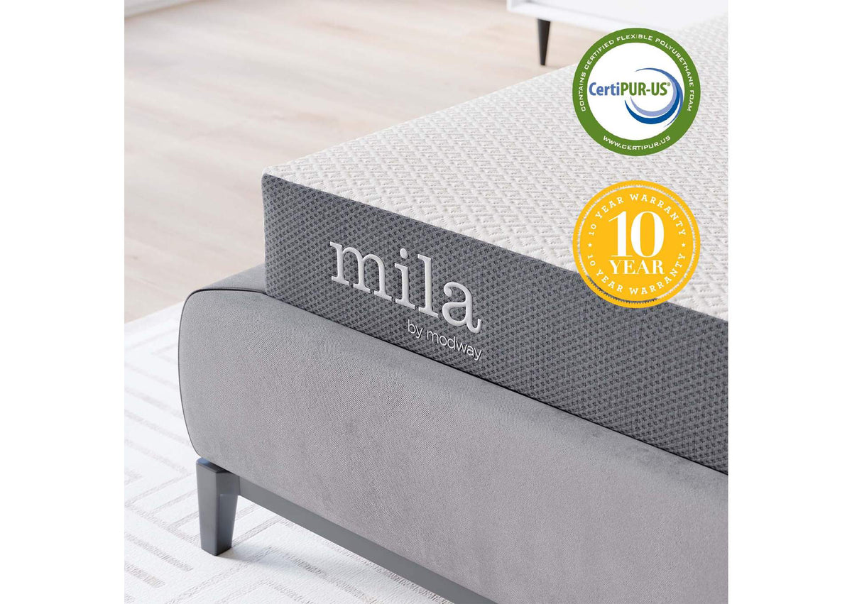 MOD-7101-WHI Mila 5 Inch Queen Mattress By Modway