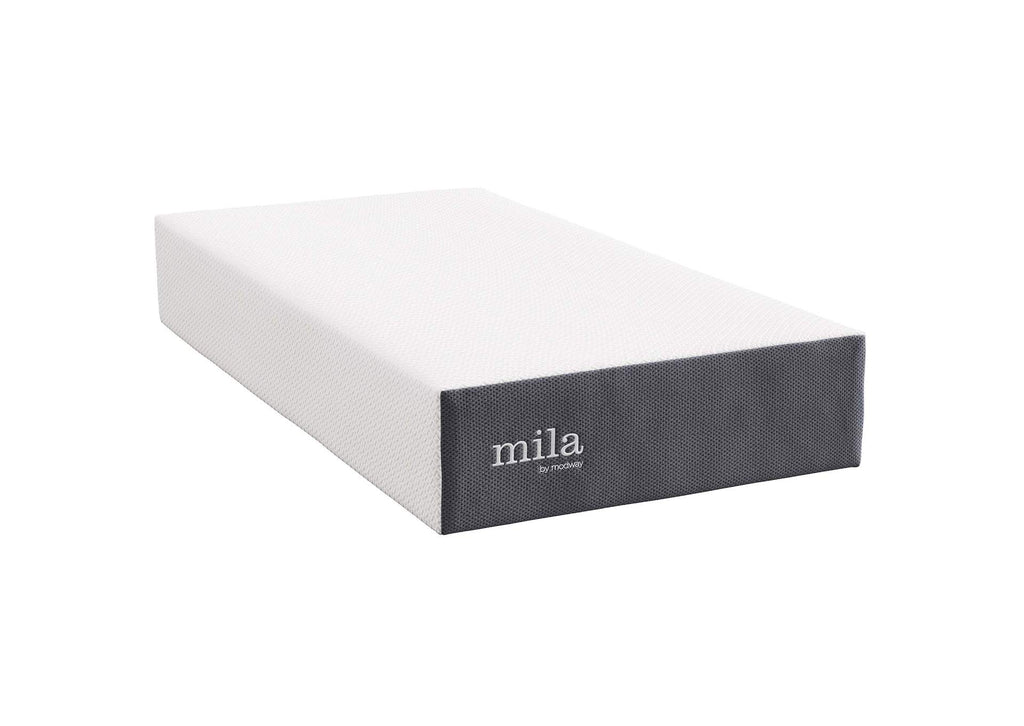 MOD-7102-WHI Mila 12" Twin Mattress By Modway