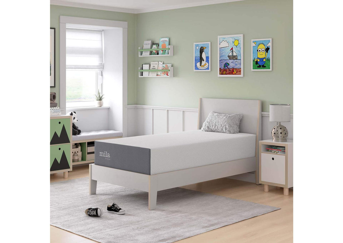 MOD-7102-WHI Mila 12" Twin Mattress By Modway