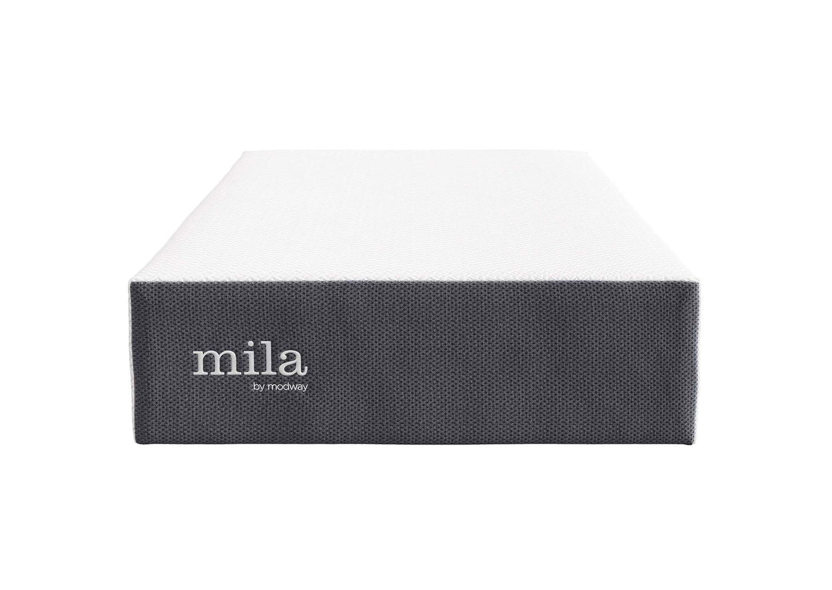 MOD-7102-WHI Mila 12" Twin Mattress By Modway