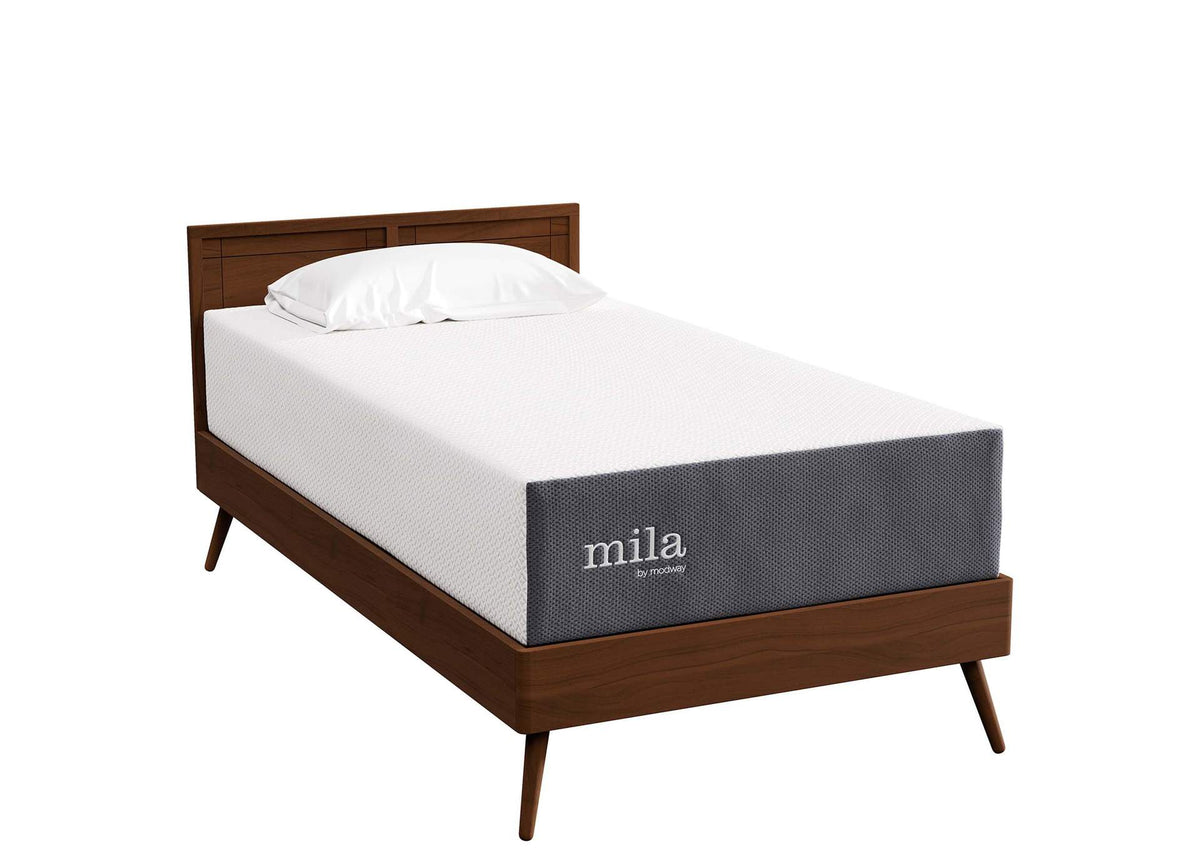 MOD-7102-WHI Mila 12" Twin Mattress By Modway