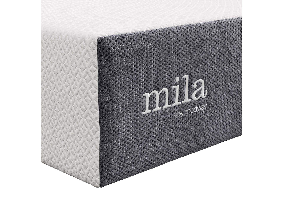 MOD-7102-WHI Mila 12" Twin Mattress By Modway