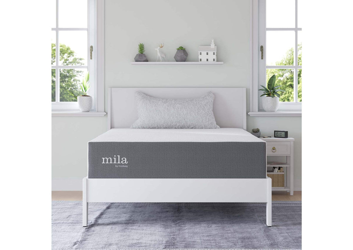 MOD-7103-WHI Mila 12" Full Mattress By Modway