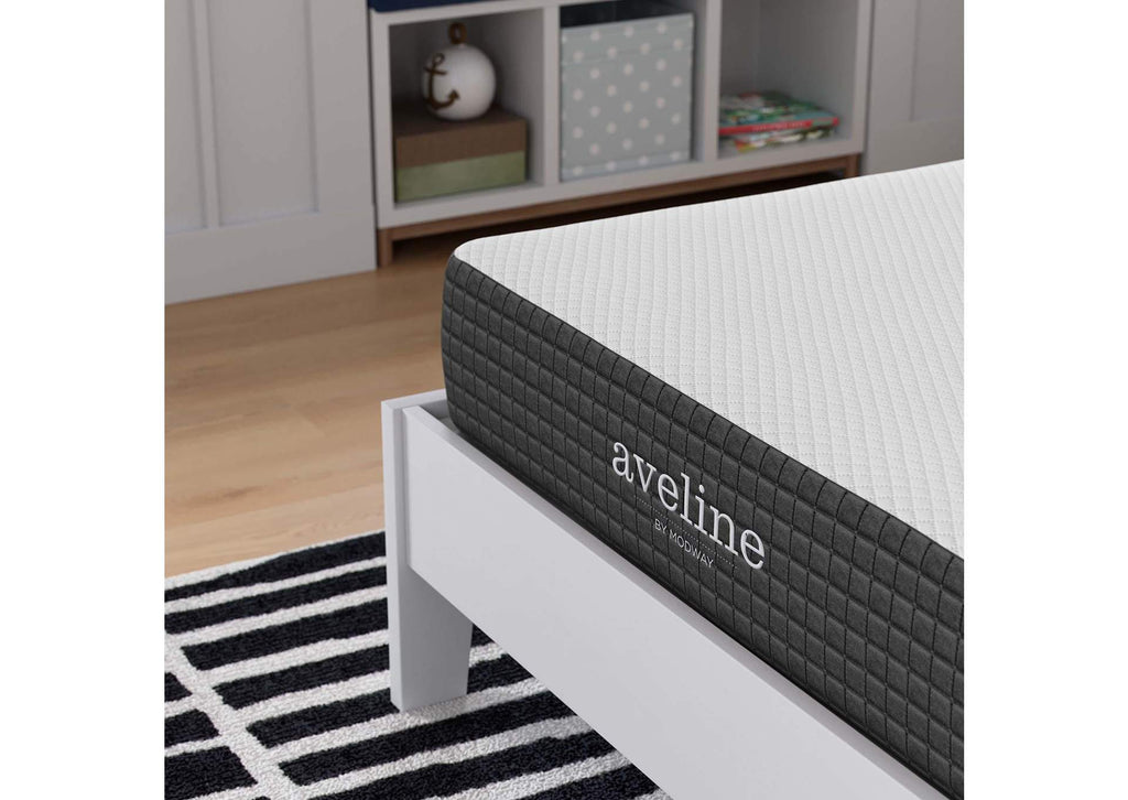MOD-7107-WHI Aveline 8" Twin XL Mattress By Modway