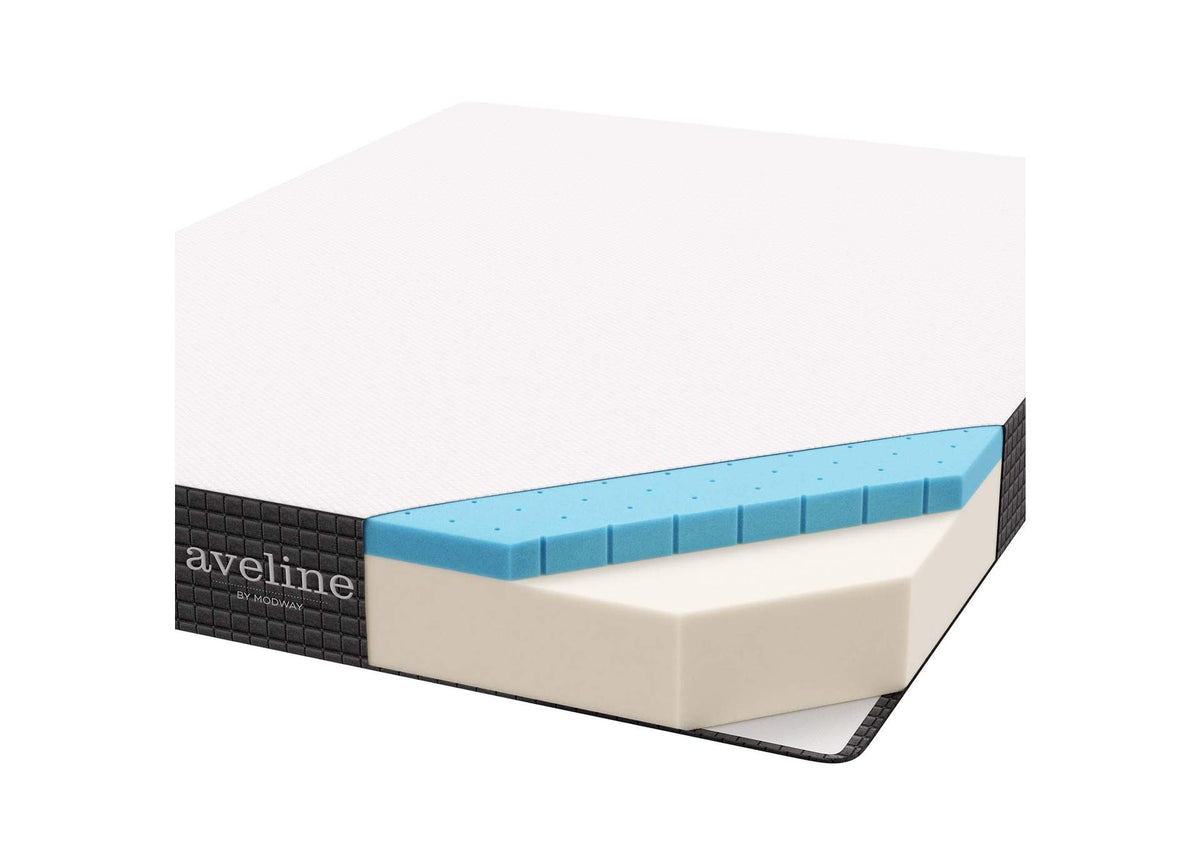 MOD-7107-WHI Aveline 8" Twin XL Mattress By Modway