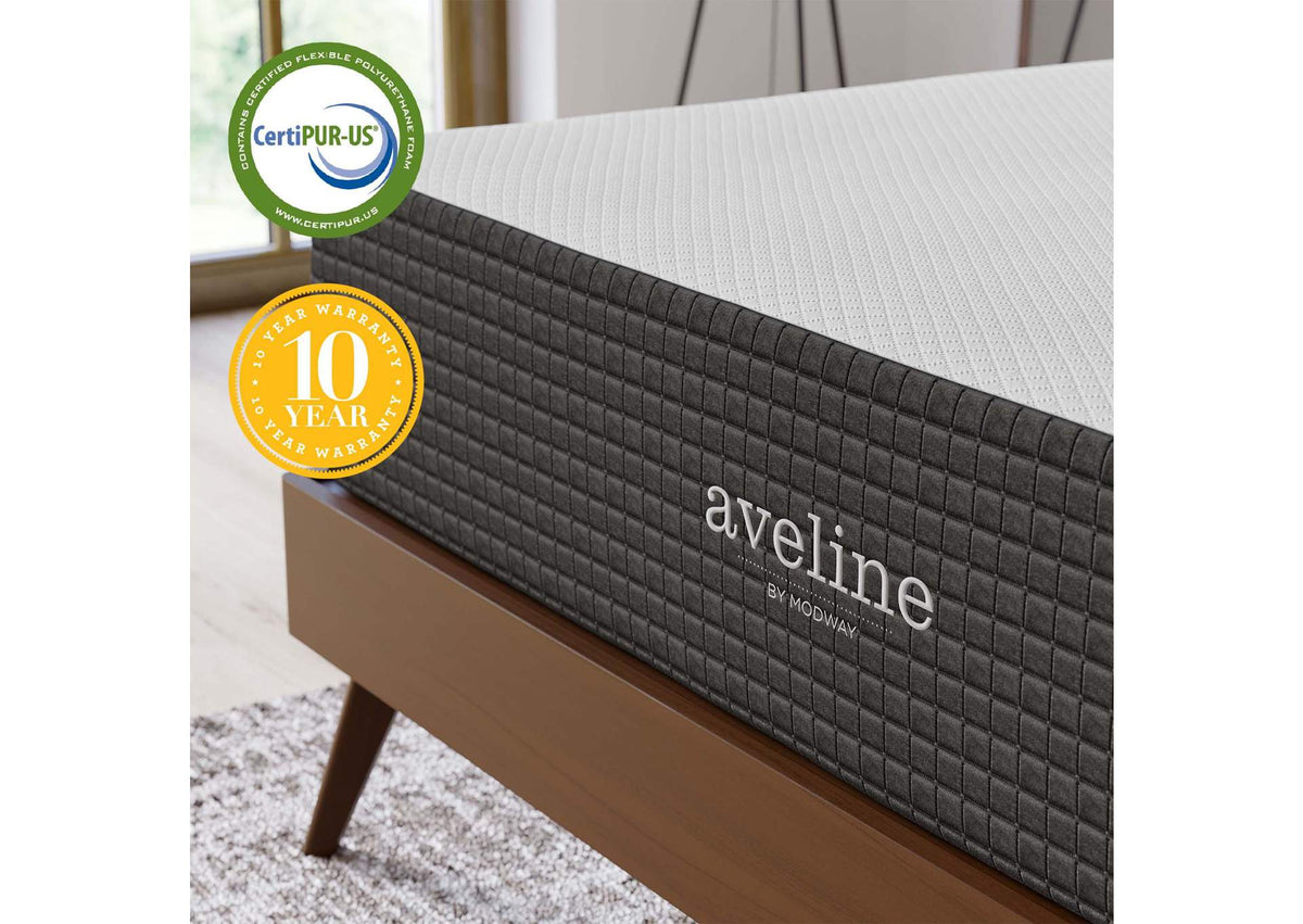 MOD-7108-WHI Aveline 12" California King Mattress By Modway