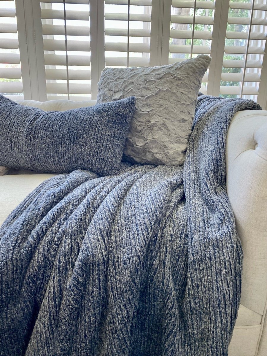 Navy Weave Throw