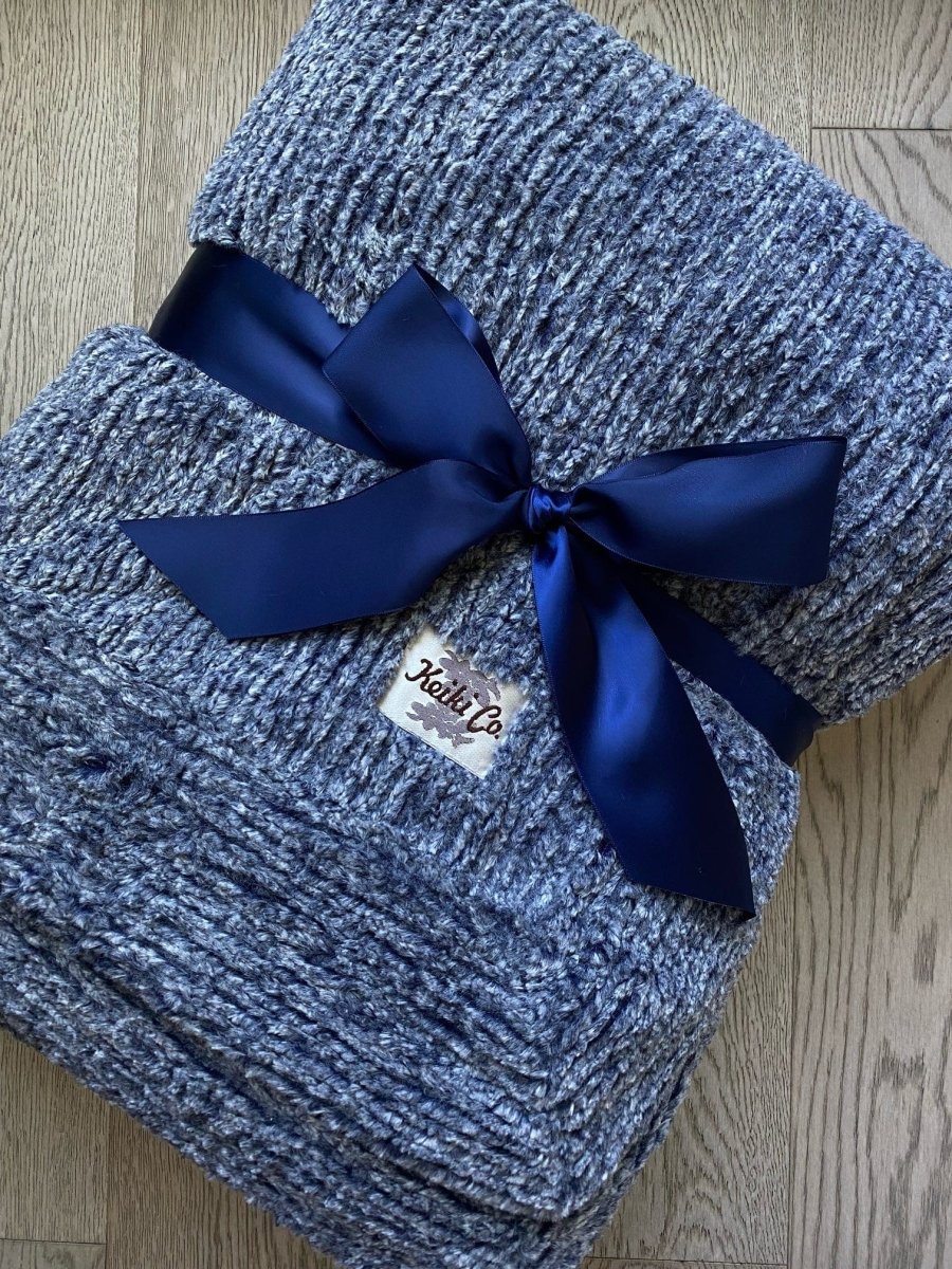 Navy Weave Throw