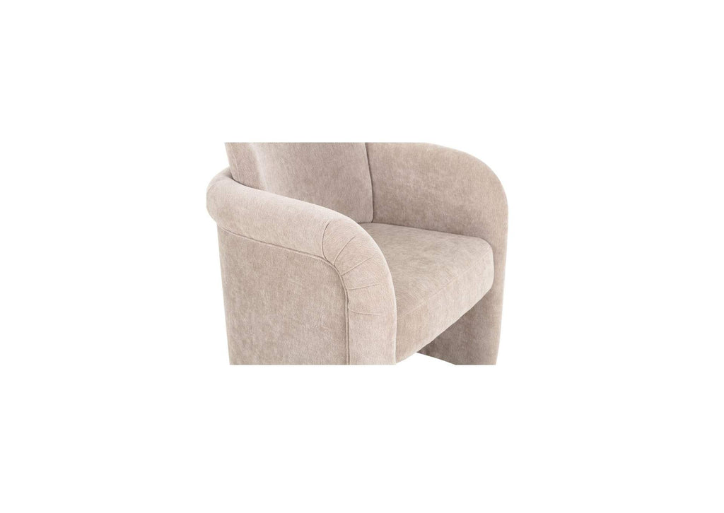 OA-1035-39 Mesto Rolling Dining Chair Taupe