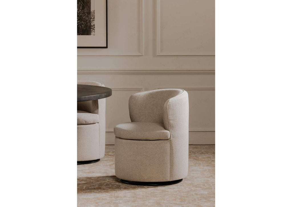 OA-1074-34 Dane Swivel Dining Chair Oatmeal