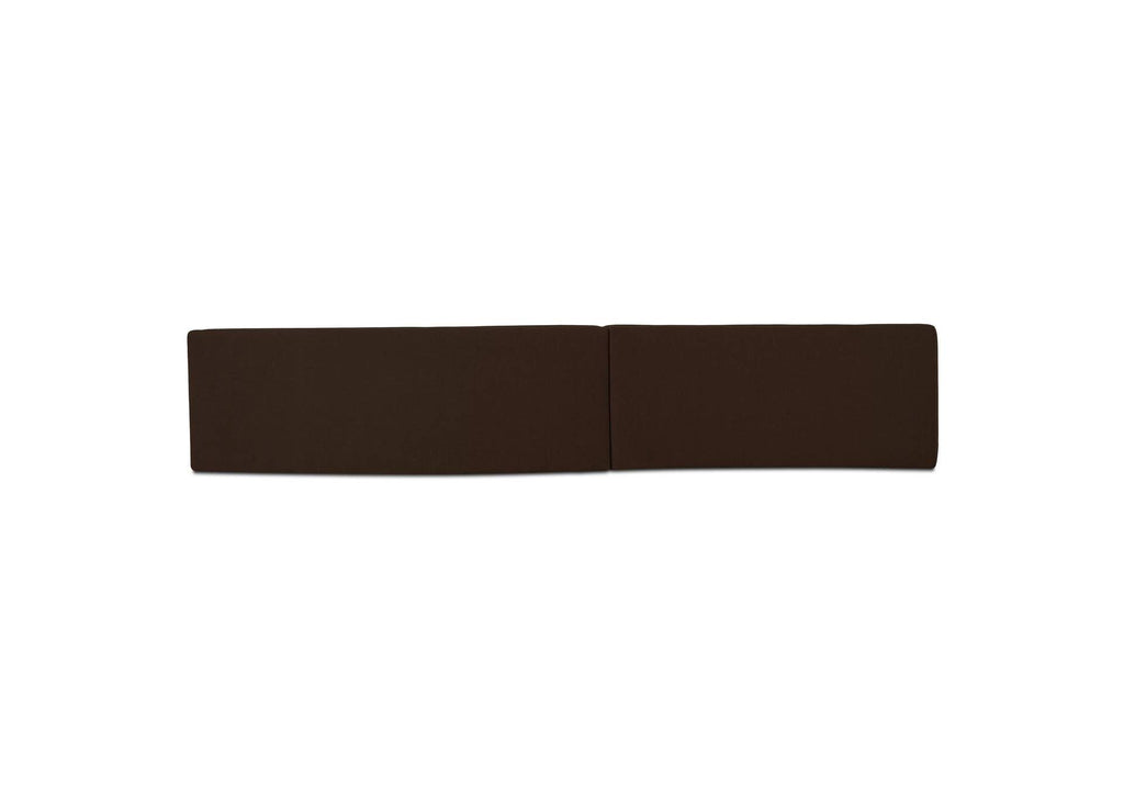 OA-1094-20 Naomi 2 Piece Wave Modular Sectional Dark Brown