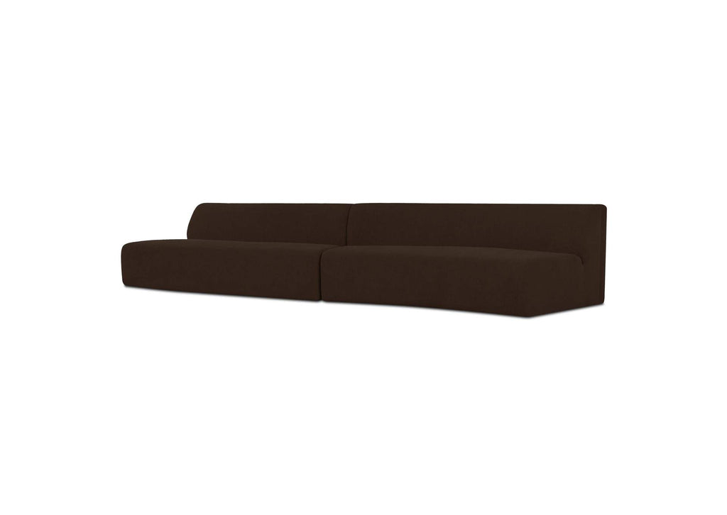 OA-1094-20 Naomi 2 Piece Wave Modular Sectional Dark Brown
