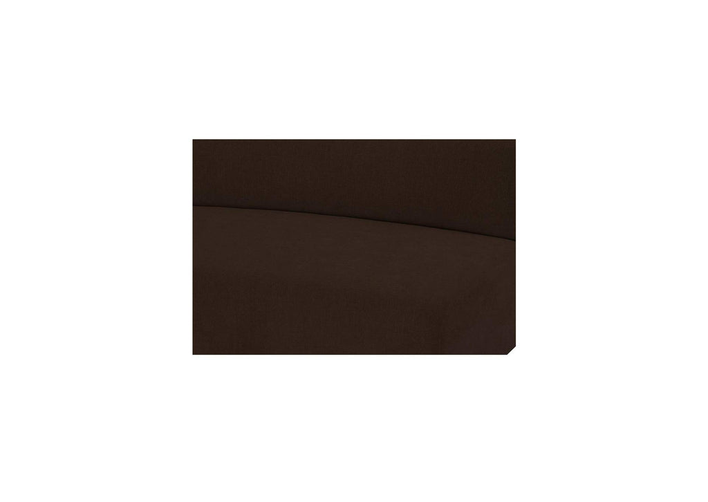 OA-1095-20 Naomi 2 Piece Concave Modular Sectional Dark Brown