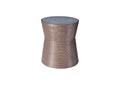 PH100707 Kono Side Table - Resin - Bronze Finish - Concrete Composite Top