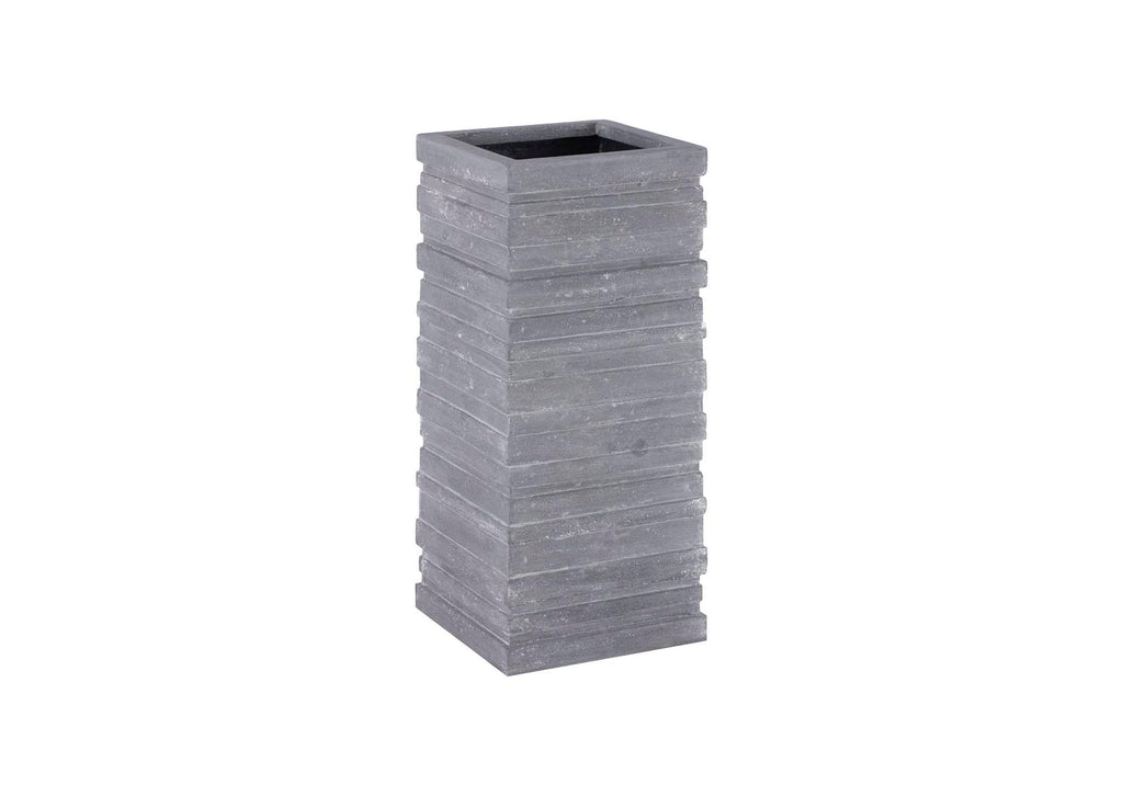 PH103542 June Square Planter - Gray - Lg
