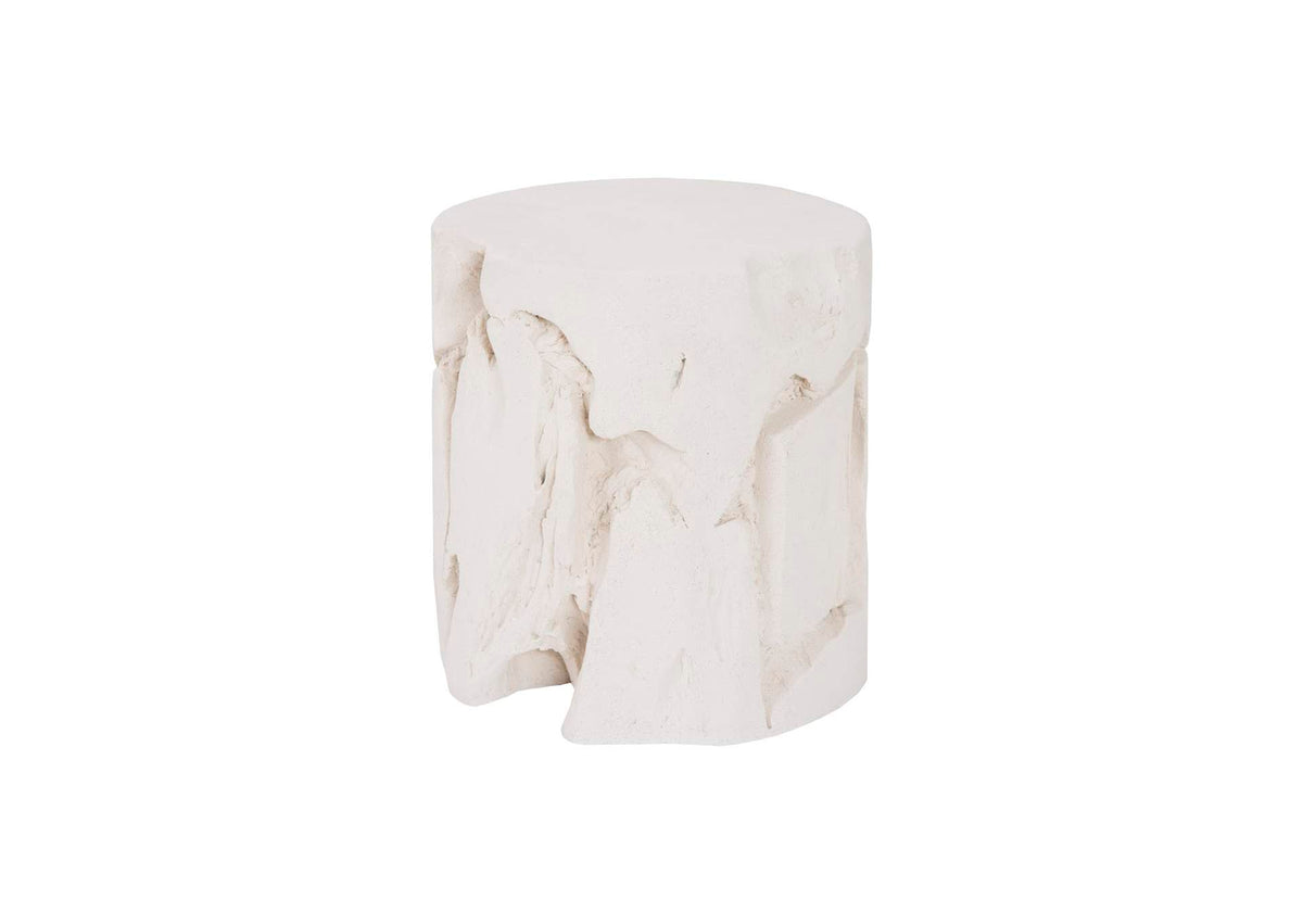 PH104339 Slice Stool - Round - White Stone