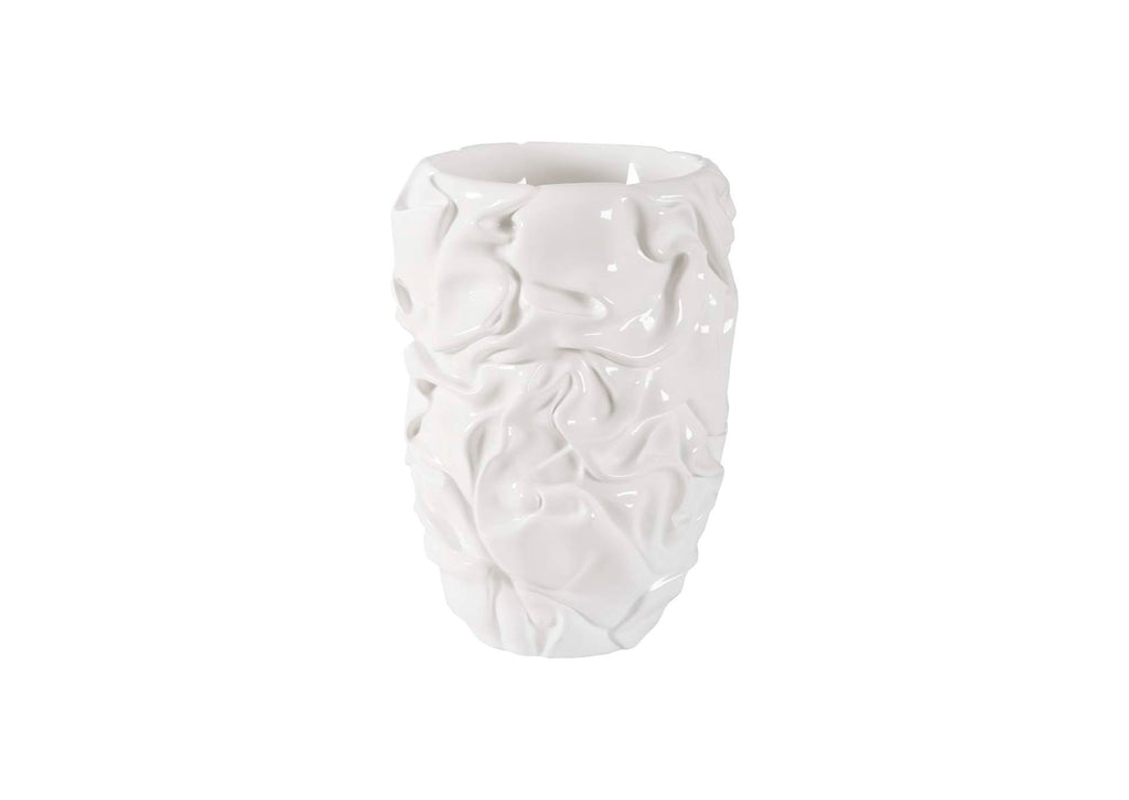 PH108835 Drape Planter - Gel Coat White
