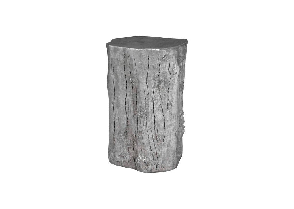 PH53167 Log Pedestal - Silver Leaf