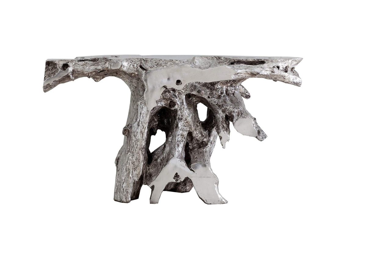 PH64352 Brivo Freeform Console Table - Silver Leaf