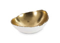 PH67509 Broken Egg Bowl - White And Gold Leaf