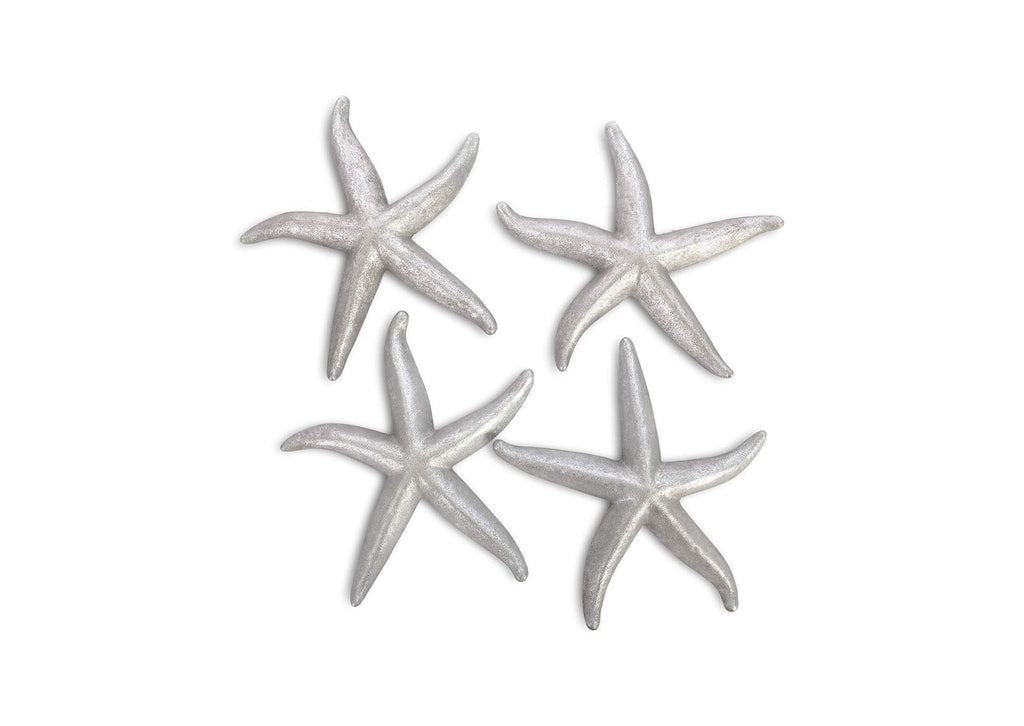 PH67532 Starfish - Silver Leaf - Set Of 4 - Lg