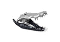 PH67577 Crocodile Skull - Black - Silver Leaf