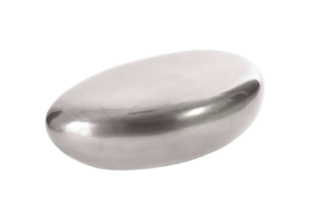 PH67798 River Stone Coffee Table - Liquid Silver - Small