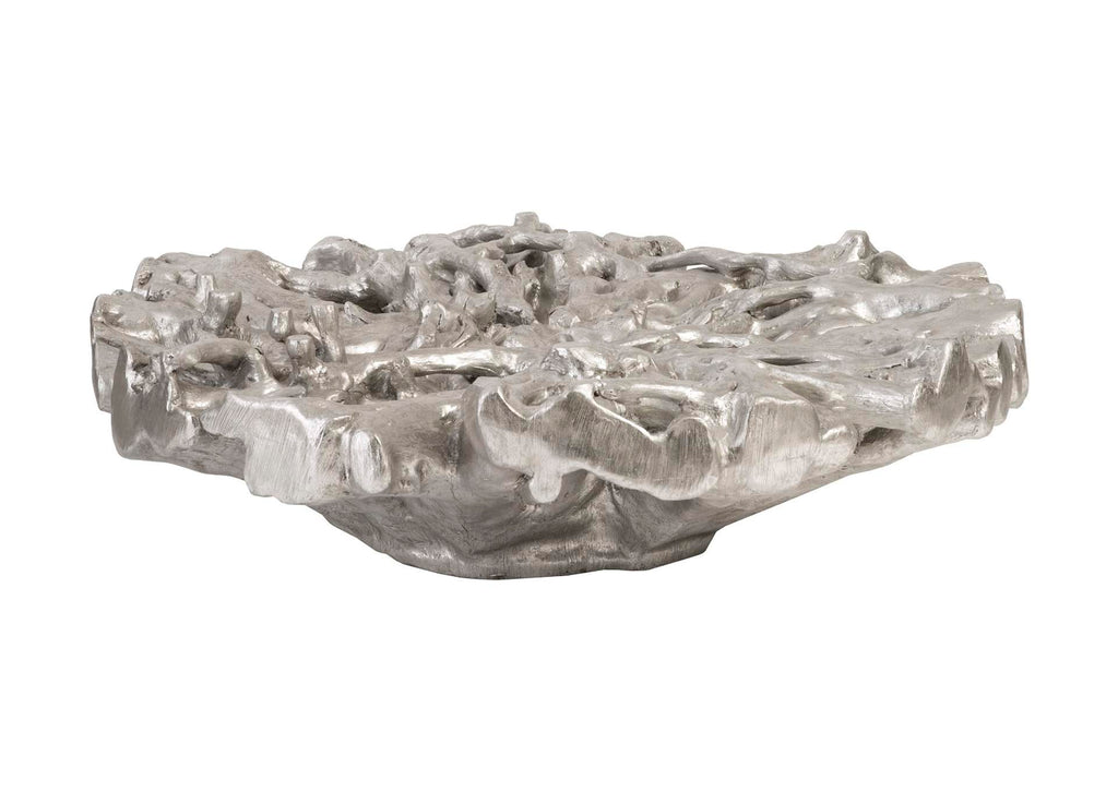 PH79106 Root Cast Coffee Table - Antique Silver Leaf - Sm - Round