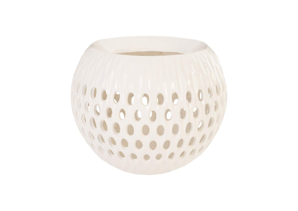 PH80652 Breathe Planter - Gel Coat White