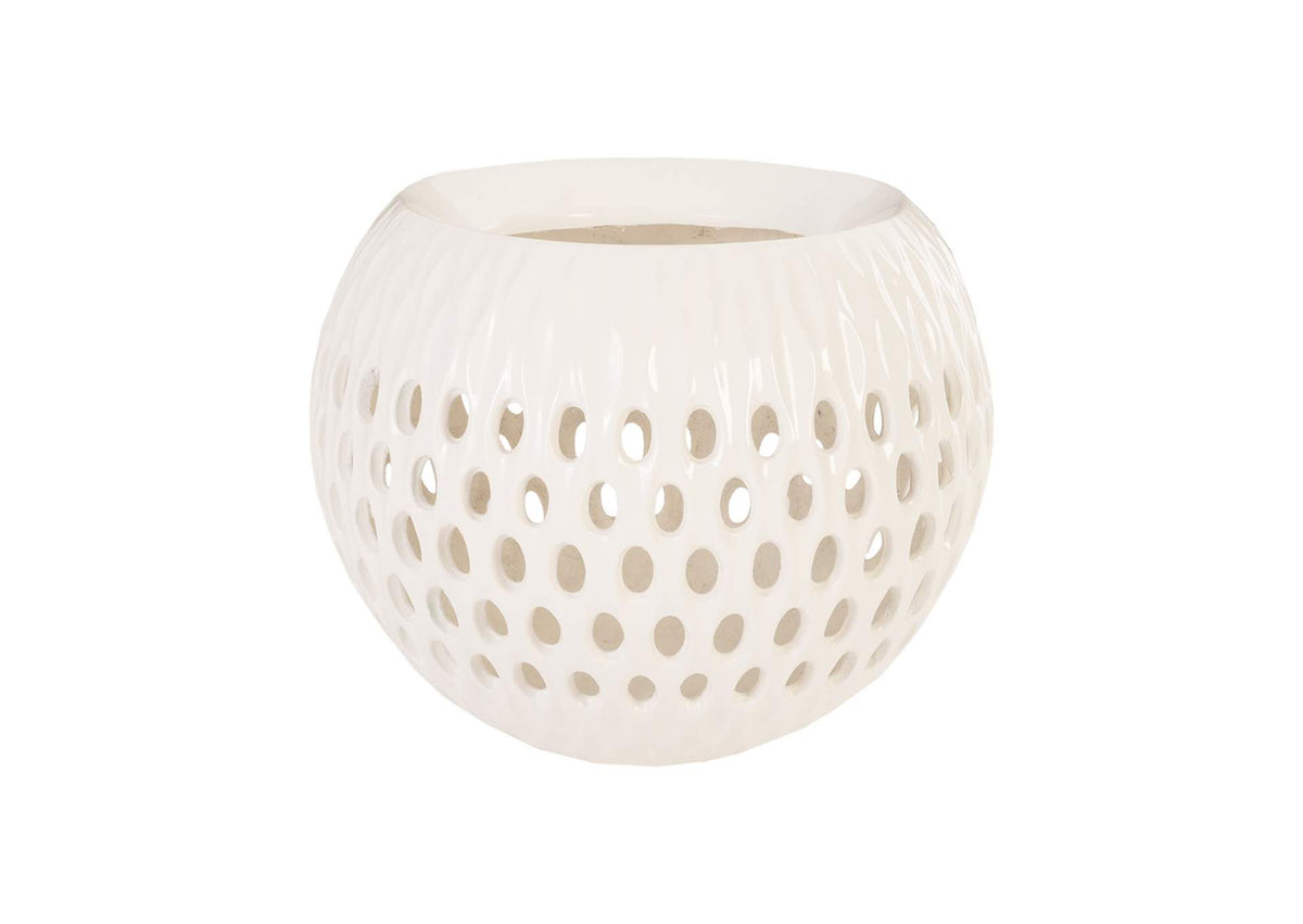 PH80652 Breathe Planter - Gel Coat White